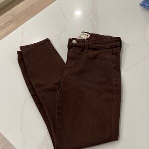 L'AGENCE Brown Skinny Jeans